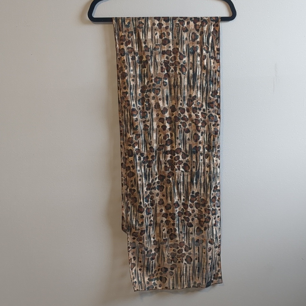 LEOPARD rectangular scarf - Picture 2 of 5